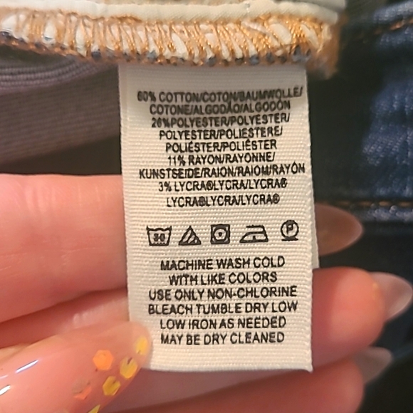 Free People mid-rise distressed frayed ankle jeans, size 25. - Picture 13 of 13